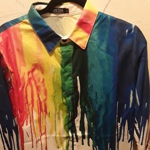 Rainbow drip shirt
